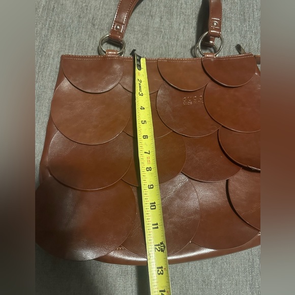 Gucci fish scale brown leather purse - Picture 8 of 9